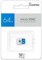 Карта памяти micro SD 64Gb SmartBuy Blue class 10 без адаптера UHS-I Карта памяти micro SD 64Gb SmartBuy Blue class 10 без адаптера UHS-I
