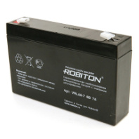 Аккумулятор 6V 12Ah Robiton VRLA6-12 (Размеры: 151*34*94 мм)