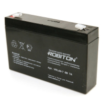 Аккумулятор 6V 12Ah Robiton VRLA6-12 (Размеры: 151*34*94 мм)